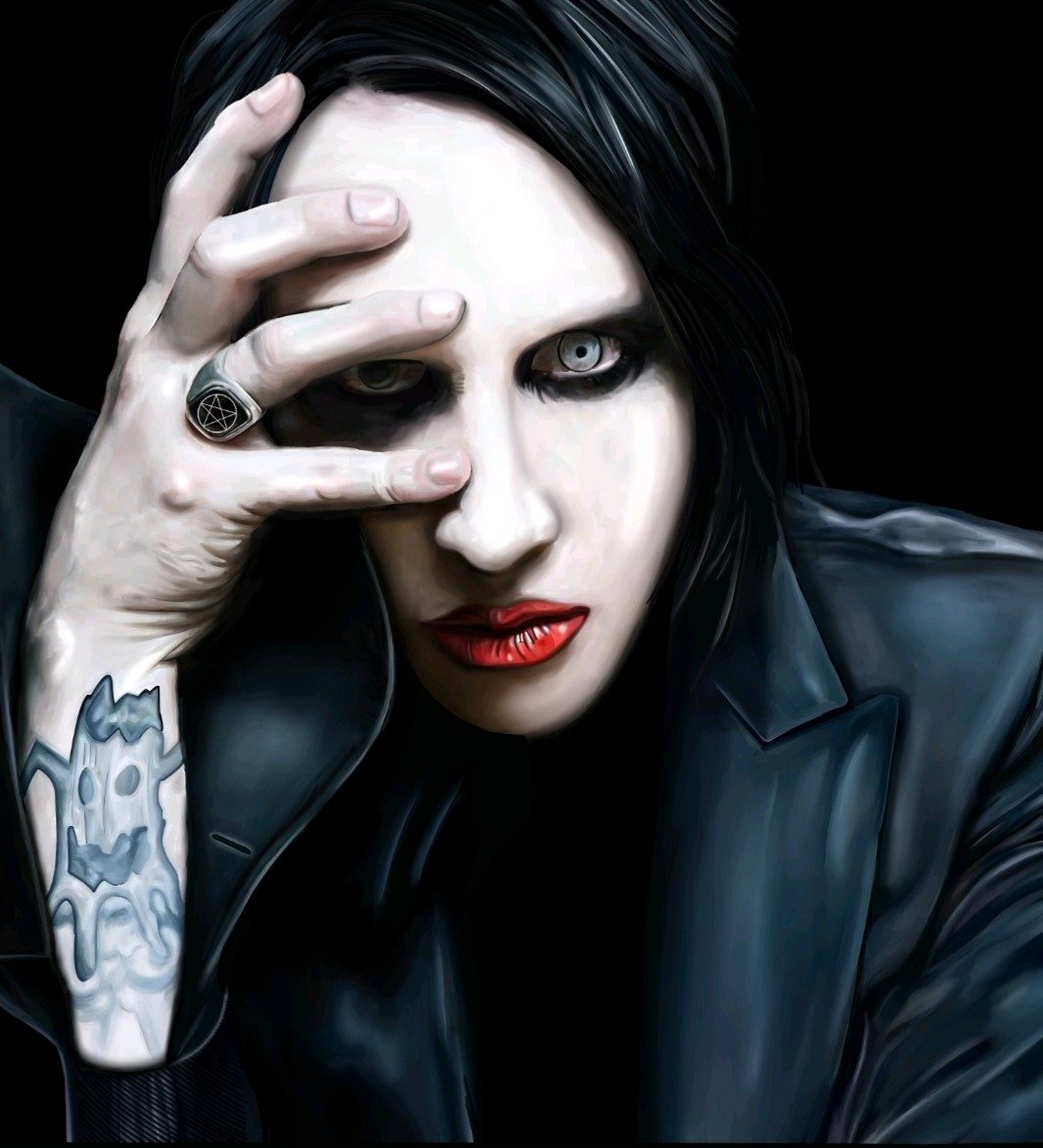 Marilyn Manson — a art print from Shattering Expectations (Chris Stone Art).