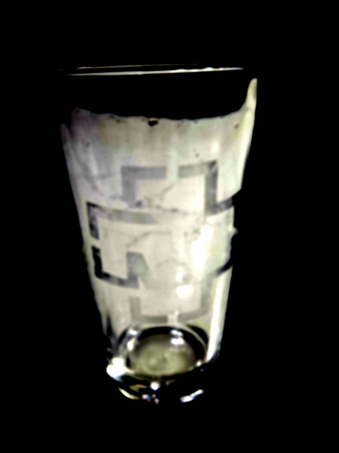 Rammstein Pint Glass — a pint glass from Shattering Expectations (Chris Stone Art).