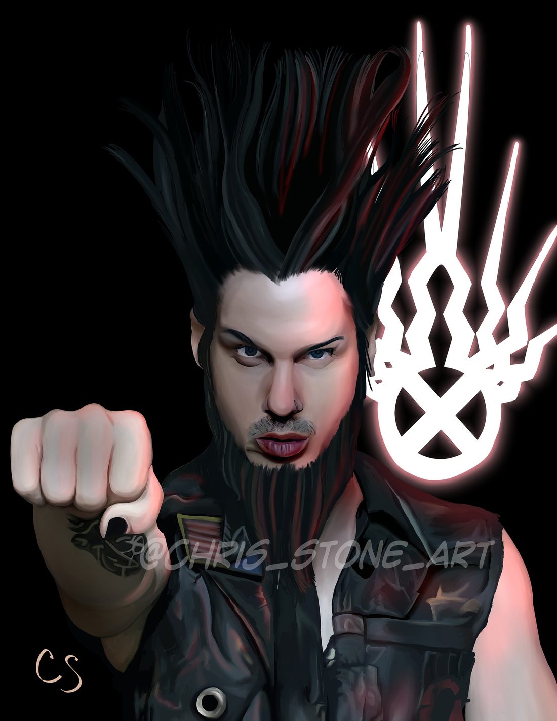 Wayne Static — a art print from Shattering Expectations (Chris Stone Art).