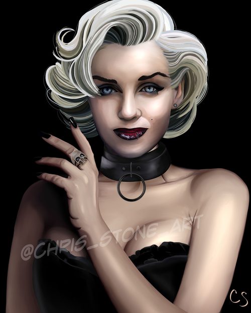 Evil Marilyn Monroe — a art print from Shattering Expectations (Chris Stone Art).