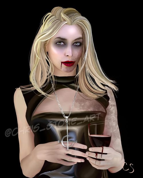 Sister of Sin — a art print from Shattering Expectations (Chris Stone Art).