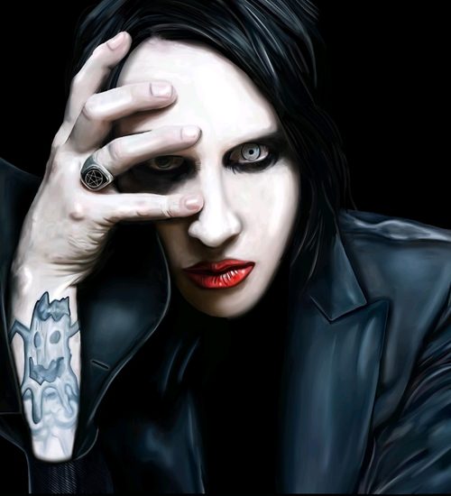 Marilyn Manson — a art print from Shattering Expectations (Chris Stone Art).