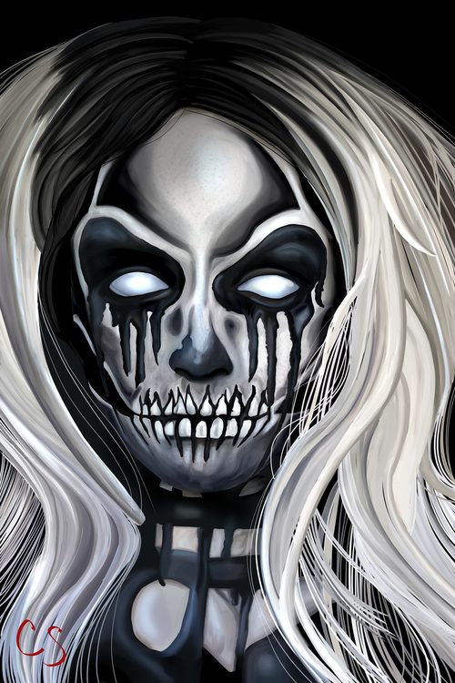 Skull Face — a art print from Shattering Expectations (Chris Stone Art).