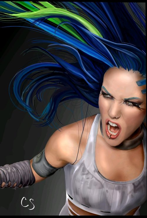 Alyssa White-Gluz — a art print from Shattering Expectations (Chris Stone Art).