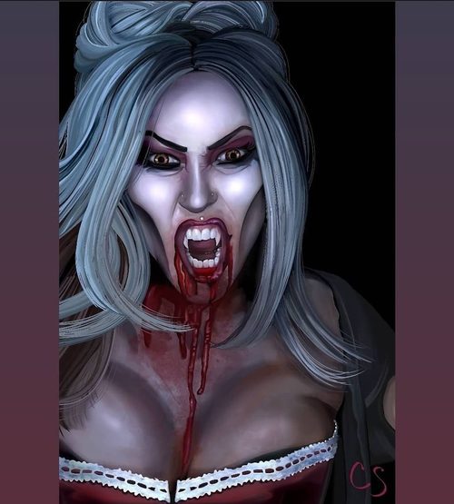 Bride of Dracula — a art print from Shattering Expectations (Chris Stone Art).