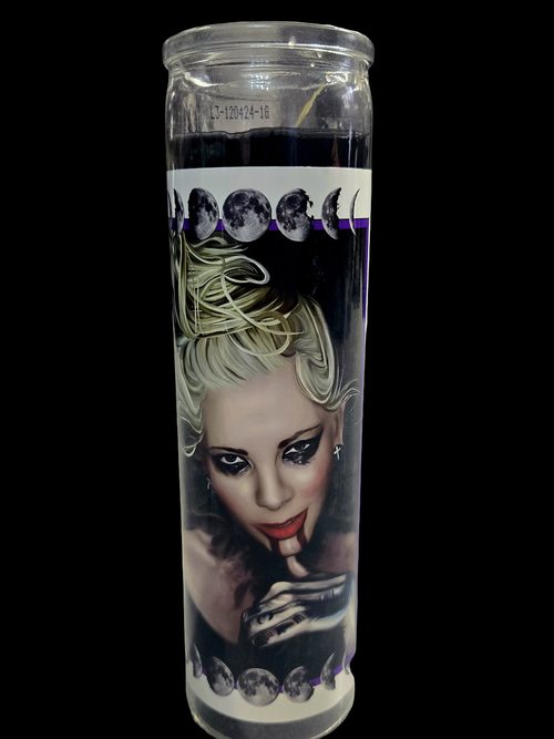 Maria Brink — a prayer candle from Shattering Expectations (Chris Stone Art).