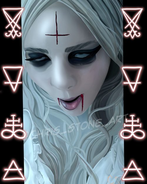 Maria Brink Evil — a art print from Shattering Expectations (Chris Stone Art).