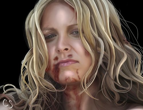 Sherri Moon Zombie — a art print from Shattering Expectations (Chris Stone Art).