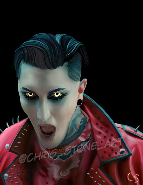 Chris Motionless Werewolf — a art print from Shattering Expectations (Chris Stone Art).