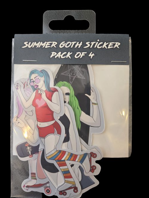 Summer Goth Sticker Pack — a sticker pack from Shattering Expectations (Chris Stone Art).